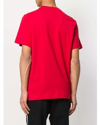 T-shirt à col rond imprimé rouge Y-3