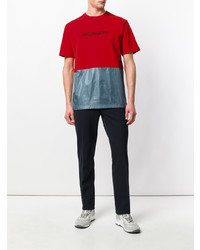 T-shirt à col rond imprimé rouge Calvin Klein 205W39nyc