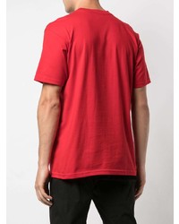 T-shirt à col rond imprimé rouge Supreme