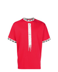 T-shirt à col rond imprimé rouge Damir Doma