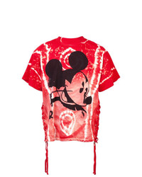 T-shirt à col rond imprimé rouge Faith Connexion