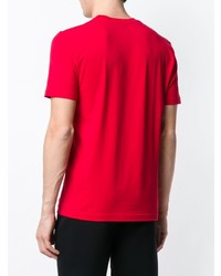 T-shirt à col rond imprimé rouge Love Moschino