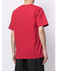 T-shirt à col rond imprimé rouge A Bathing Ape