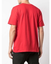 T-shirt à col rond imprimé rouge Supreme