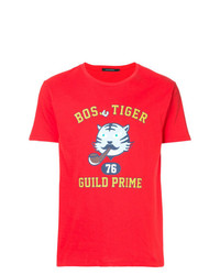 T-shirt à col rond imprimé rouge GUILD PRIME