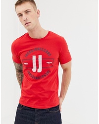 T-shirt à col rond imprimé rouge Jack & Jones