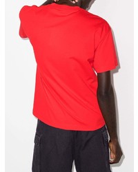 T-shirt à col rond imprimé rouge Jacquemus