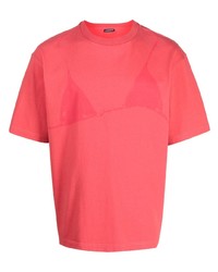 T-shirt à col rond imprimé rouge Jacquemus