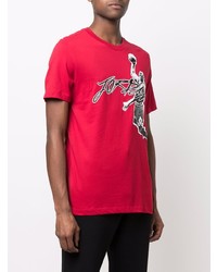 T-shirt à col rond imprimé rouge Nike