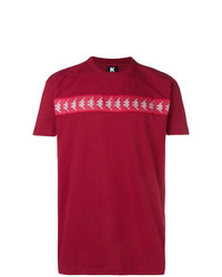 T-shirt à col rond imprimé rouge Kappa Kontroll