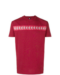 T-shirt à col rond imprimé rouge Kappa Kontroll