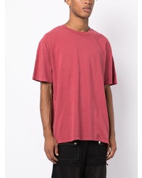 T-shirt à col rond imprimé rouge Ksubi