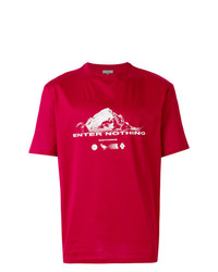 T-shirt à col rond imprimé rouge Lanvin