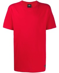 T-shirt à col rond imprimé rouge Les (Art)ists