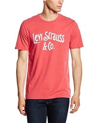 T-shirt à col rond imprimé rouge Levi's
