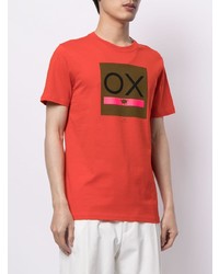 T-shirt à col rond imprimé rouge PS Paul Smith