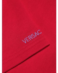 T-shirt à col rond imprimé rouge Versace Jeans