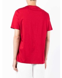 T-shirt à col rond imprimé rouge Armani Exchange