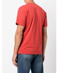 T-shirt à col rond imprimé rouge Ralph Lauren RRL