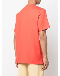 T-shirt à col rond imprimé rouge MSGM