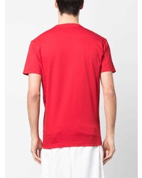 T-shirt à col rond imprimé rouge DSQUARED2