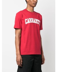 T-shirt à col rond imprimé rouge Carhartt WIP