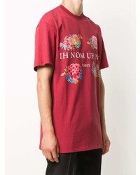 T-shirt à col rond imprimé rouge Ih Nom Uh Nit