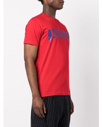 T-shirt à col rond imprimé rouge DSQUARED2