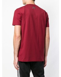 T-shirt à col rond imprimé rouge Kappa Kontroll