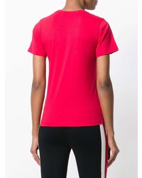 T-shirt à col rond imprimé rouge Comme Des Garçons Girl