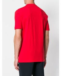 T-shirt à col rond imprimé rouge Love Moschino