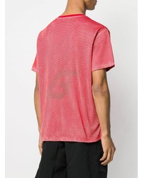 T-shirt à col rond imprimé rouge Givenchy