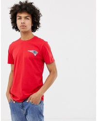 T-shirt à col rond imprimé rouge New Era