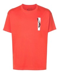 T-shirt à col rond imprimé rouge OSKLEN