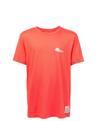T-shirt à col rond imprimé rouge Oyster Holdings