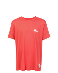 T-shirt à col rond imprimé rouge Oyster Holdings