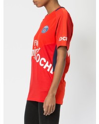 T-shirt à col rond imprimé rouge Koché