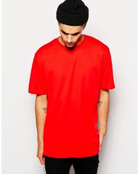 T-shirt à col rond imprimé rouge Reclaimed Vintage