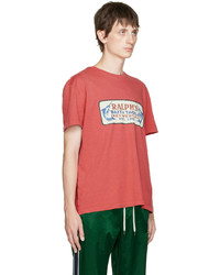 T-shirt à col rond imprimé rouge Polo Ralph Lauren