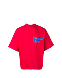 T-shirt à col rond imprimé rouge Reebok