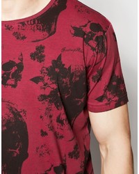 T-shirt à col rond imprimé rouge Firetrap