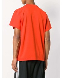 T-shirt à col rond imprimé rouge Gosha Rubchinskiy