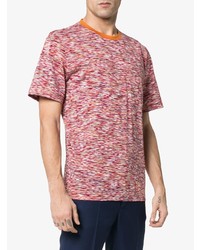 T-shirt à col rond imprimé rouge Missoni