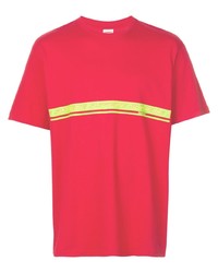 T-shirt à col rond imprimé rouge Supreme