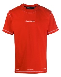 T-shirt à col rond imprimé rouge United Standard