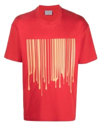 T-shirt à col rond imprimé rouge VTMNTS