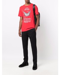 T-shirt à col rond imprimé rouge Zadig & Voltaire