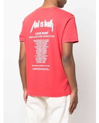 T-shirt à col rond imprimé rouge Zadig & Voltaire