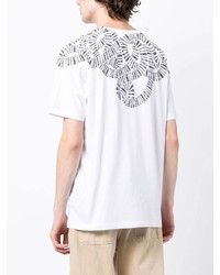 T-shirt à col rond imprimé serpent blanc Marcelo Burlon County of Milan