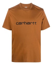 T-shirt à col rond imprimé tabac Carhartt WIP